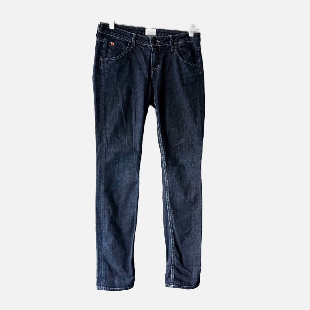 HUDSON Carly Midrise Straight Leg Medium Light Wash Indigo Denim Jeans Size 26 - Picture 9 of 9